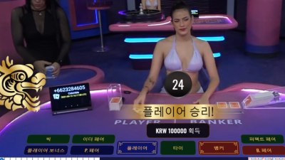 비보게이밍 바카라 플레이어 베팅에 10만 가서 승리