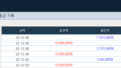 얀카지노 출금후기 수익내고 가봐요~