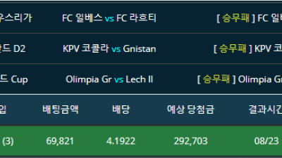 축구 핀란드리그 일베스 일반승 ,KPV코콜라 일반승 olimpia grudziadz 일반승 세폴더 적중